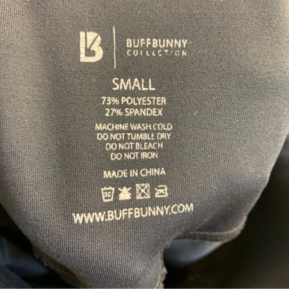 Buffbunny Collection Black Laser Cut Detail Leggings Small - Picture 8 of 9